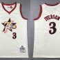 Men's Allen Iverson 76ers Throwback Basketball Jersey Cream White