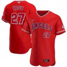 Men's Angels Mike Trout Flex Baseball Jersey red