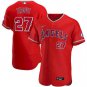 Men's Angels Mike Trout Flex Baseball Jersey red