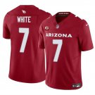 Men's Arizona Cardinals Kyzir White Red 2024 F.U.S.E. With 2-Star C Patch Vapor Jersey