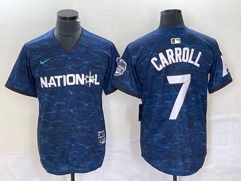 Men's Arizona Diamondbacks Corbin Carroll 2023 All-Star Royal Stitched Baseball Jersey