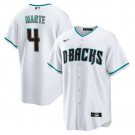 Men's Arizona Diamondbacks Ketel Marte White Cool Base Stitched Baseball Jersey