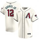 Men's Arizona Diamondbacks Lourdes Gurriel Jr. 2023-24 Cream Cool Base Stitched Jersey