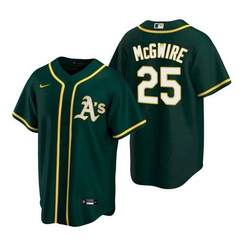 Men's Athletics Mark McGwire cool Base Jersey green