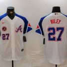 Men's Atlanta Braves Austin Riley Retro Baseball Jersey White