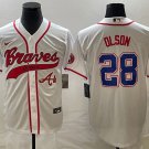 Men's Atlanta Braves Matt Olson Cool Baseball Jersey White