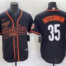 Men's Baltimore Orioles Adley Rutschman Black City Connect Cool Base Stitched Jersey