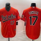 Men's Baltimore Orioles Colton Cowser Number Orange Cool Baseball Jersey