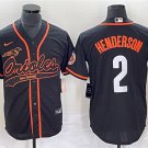 Men's Baltimore Orioles Gunnar Henderson Black City Connect Cool Base Stitched Jersey