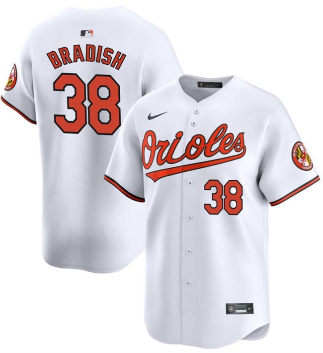 Men's Baltimore Orioles Kyle Bradish White 2024 Cool Baseball Jersey