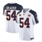 Men's Bears Brian Urlacher White Navy 2023 F.U.S.E. With 4-Star C Patch Throwback Jersey