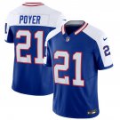 Men's Bills Jordan Poyer Blue White 2023 F.U.S.E. Throwback Football Jersey