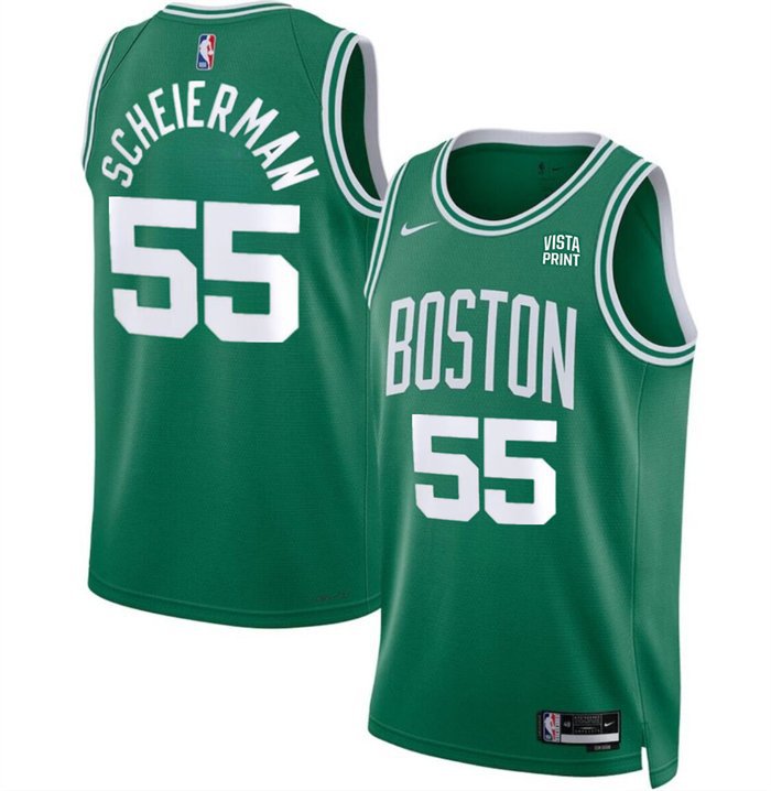 Men's Boston Celtics Baylor Scheierman Kelly Green 2024 Draft Icon Edition Jersey