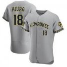 Mens Brewers keston hiura flex base jersey grey
