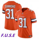 Men's Broncos Justin Simmons Orange 2023 F.U.S.E. Vapor Untouchable Jersey