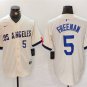Men's Brooklyn Dodgers Freddie Freeman Cream 2024 City Baseball Stitched Jersey