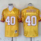 Men's Buccaneers Mike Alstott Gold Throwback Football Stitched Jersey