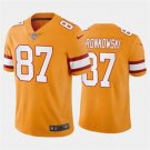 Men's Buccaneers Rob Gronkowski Orange Retro Limited Stitched Jersey