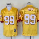 Men's Buccaneers Warren Sapp Gold Throwback Football Stitched Jersey
