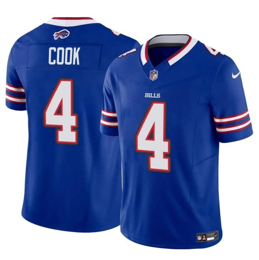 Men's Buffalo Bills James Cook Blue 2023 F.U.S.E. Vapor Untouchable Limited Jersey