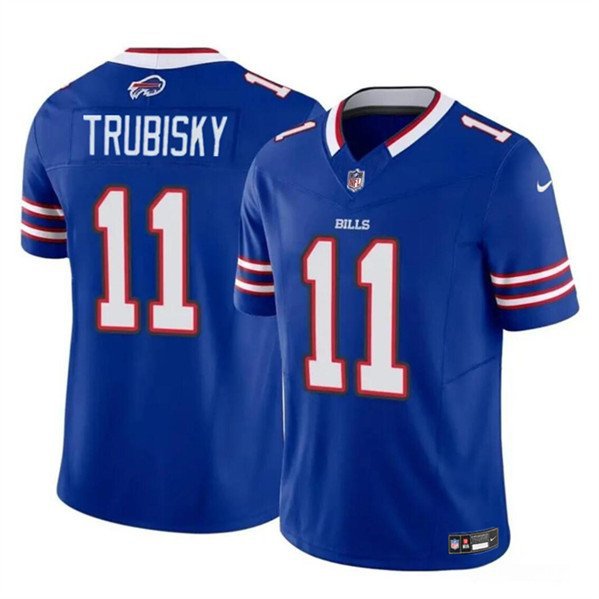 Men's Buffalo Bills Mitch Trubisky Blue 2023 F.U.S.E. Vapor Untouchable Limited Jersey