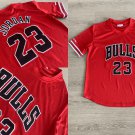 Men's Bulls Michael Jordan Retro Basketball Stitched Short sleeve Red