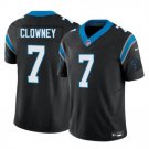 Men's Carolina Panthers Jadeveon Clowney Black 2024 F.U.S.E. Vapor Football Jersey