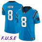 Men's Carolina Panthers Jaycee Horn Blue 2023 F.U.S.E Vapor Untouchable Jersey