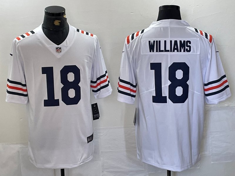 Men's Chicago Bears Caleb Williams White 2024 Vapor Classic Limited Jersey
