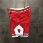 Men's Chicago Bulls Red Zipper Pockets Shorts