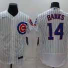 Men's Chicago Cubs Ernie Banks White Flex Base Stitched Jersey