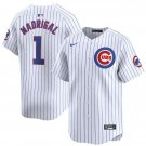 Men's Chicago Cubs Nick Madrigal White 2024 Home Limited Stitched Baseball Jersey