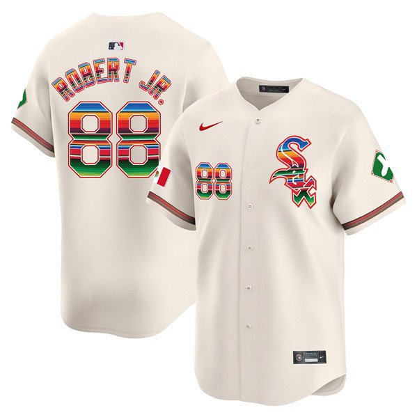 Men's Chicago White Sox Luis Robert Jr. Cream Mexico Vapor Premier Limited Stitched Jersey