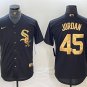 Men's Chicago White Sox Michael Jordan Black Cool Base Stitched Jersey