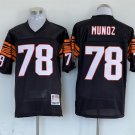 Men's Cincinnati Bengals Anthony Munoz Black Throwback Football Stitched Jersey