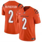 Men's Cincinnati Bengals Evan McPherson Orange 2024 F.U.S.E With 1-star C Patch Jersey