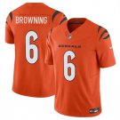 Men's Cincinnati Bengals Jake Browning Orange 2023 F.U.S.E. Vapor Untouchable Limited Jersey