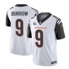 Men's Cincinnati Bengals Joe Burrow 2023 F.U.S.E. White With 4-Star C Patch Football Jersey