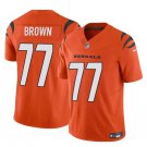 Men's Cincinnati Bengals Trent Brown Orange 2024 F.U.S.E. Vapor Football Jersey