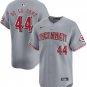 Men's Cincinnati Reds Elly De La Cruz Gray Away Limited Stitched Baseball Jersey
