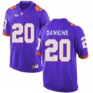 Men's Clemson Tigers Brian Dawkins Purple Stitched Football Jersey