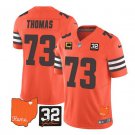 Men's Cleveland Browns Joe Thomas Orange 2023 F.U.S.E. Football Jersey