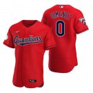 Mens Cleveland Guardians Andres Gimenez Red Alternate Flex Base Authentic Player Jersey