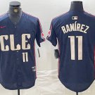 Men's Cleveland Guardians Jose Ramirez Number Navy 2024 City Connect Limited Jersey