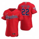 Mens Cleveland Guardians Josh Naylor Red Alternate Flex Base Jersey