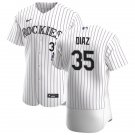 Mens Colorado Rockies Elias Diaz White Alternate Flex Base Jersey