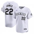 Men's Colorado Rockies Nolan Jones White Home Limited Stitched Baseball Jersey