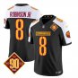 Men's Commanders Brian Robinson Black White 2023 F.U.S.E. 90th Anniversary Football Jersey