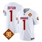 Men's Commanders Jahan Dotson White 2023 F.U.S.E. 90th Anniversary Vapor Jersey