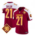Men's Commanders Sean Taylor Burgundy White 2023 F.U.S.E. 90th Anniversary Football Jersey
